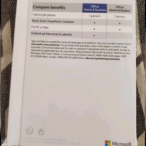 Microsoft Office Home & Business 2021 For PC/Mac T5D-03518 Sealed Box - Picture 2 of 4